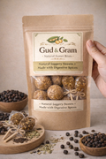 Almond Roasted Chana Ladoo – Healthy Natural Jaggery Sweet by Gud & Gram