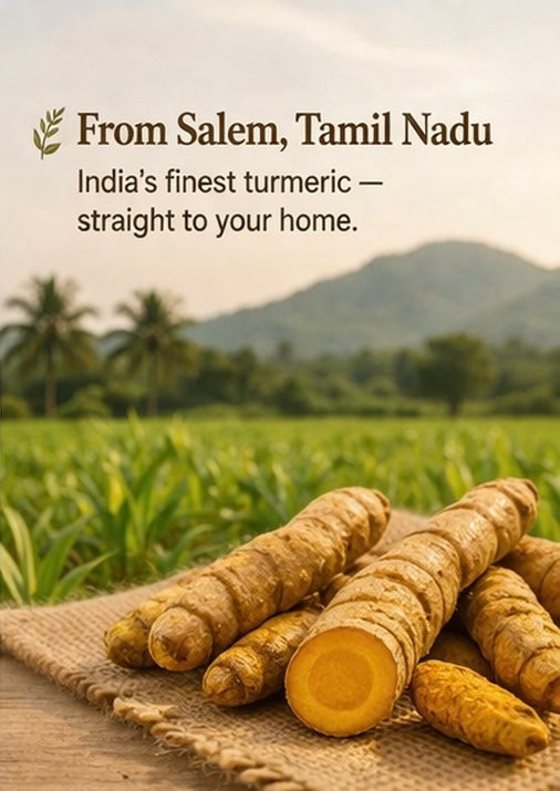 Salem Haldi Powder (Haldi) – Pure & Unadulterated by Gud & Gram | 500g