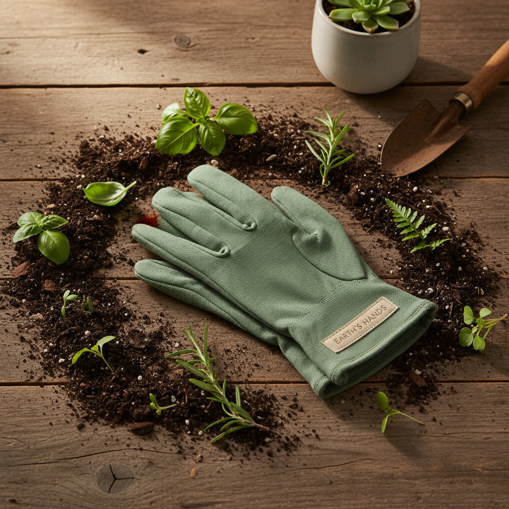 Gardening gloves for soil and compost work