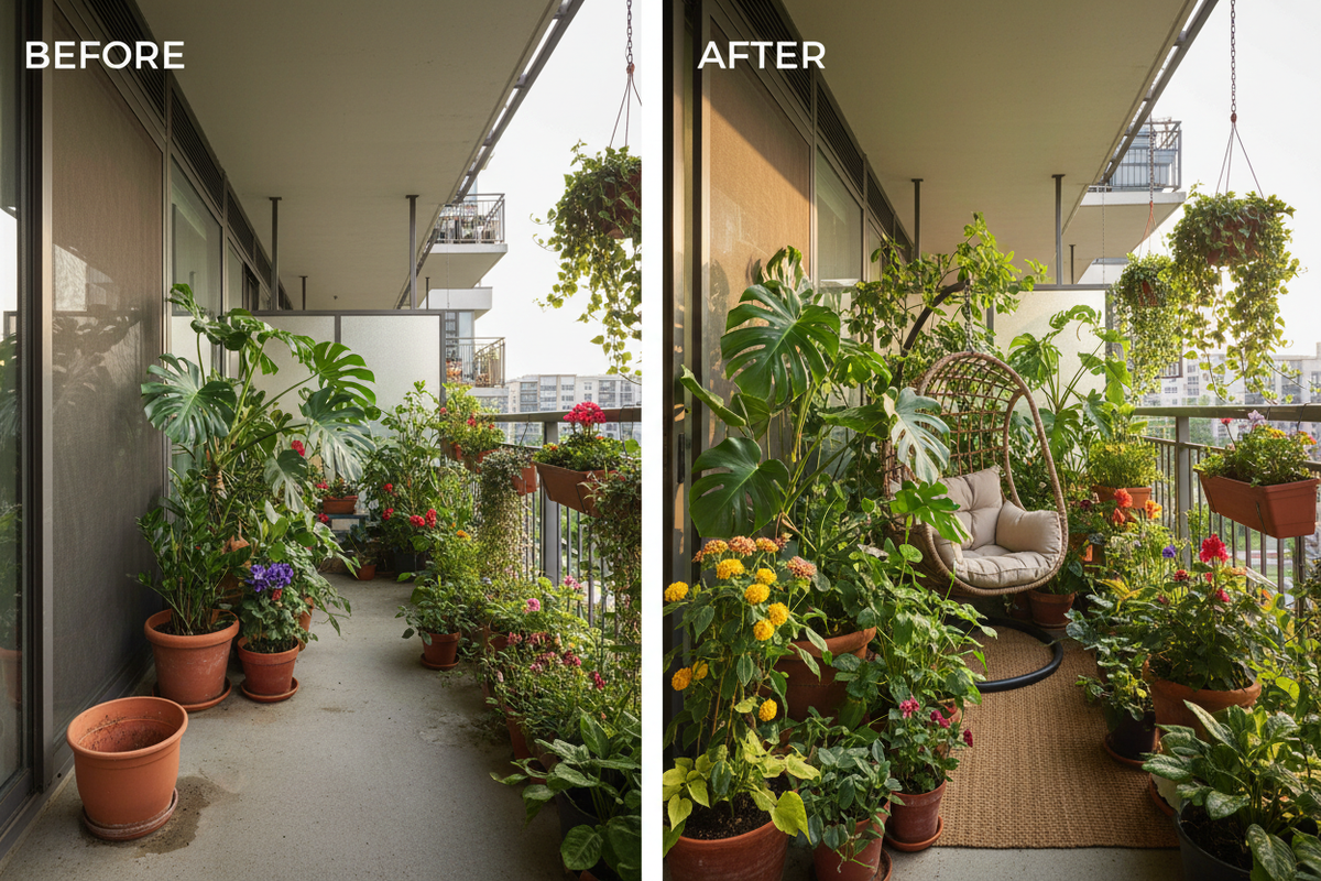 Plant Transformation Balcony
